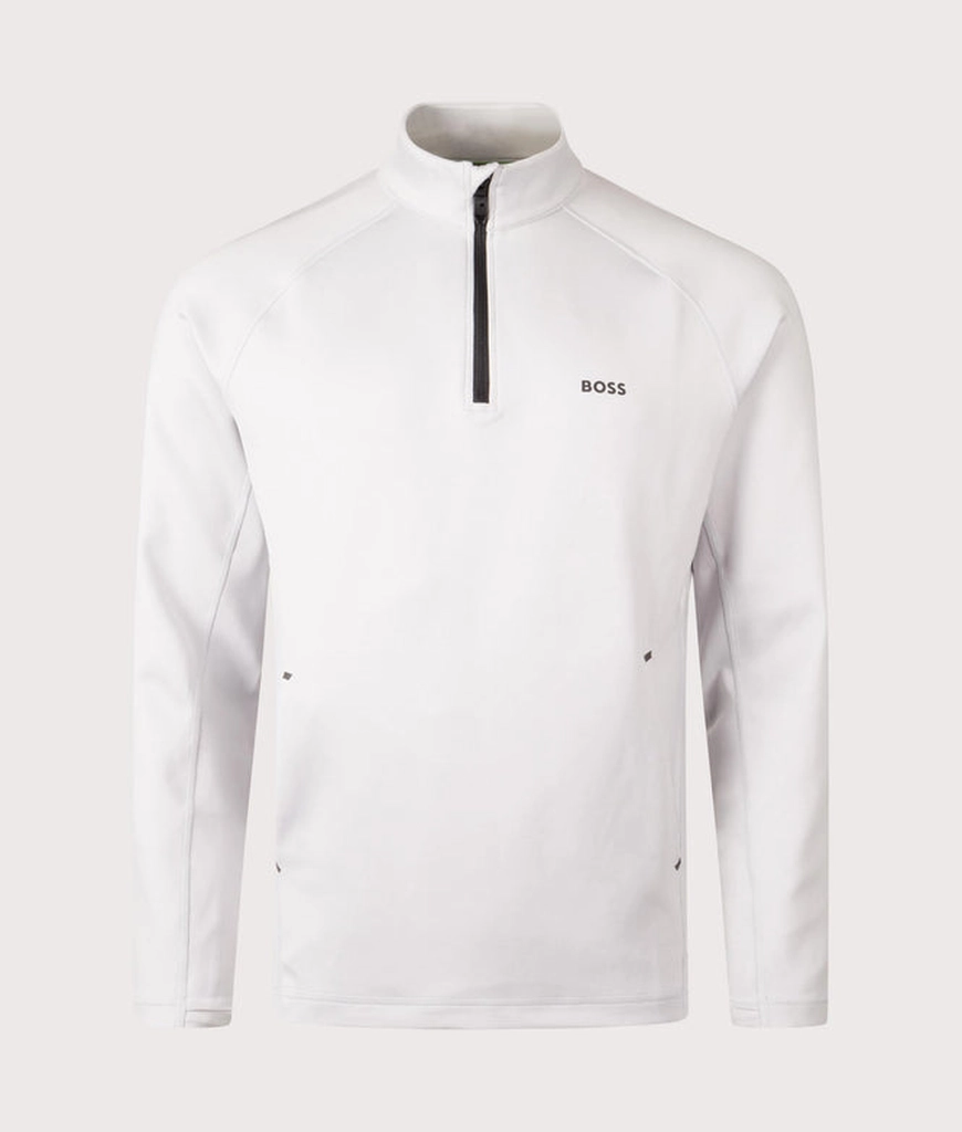 Hugo Boss Mens Quarter Zip Sweat Active Sweatshirt
